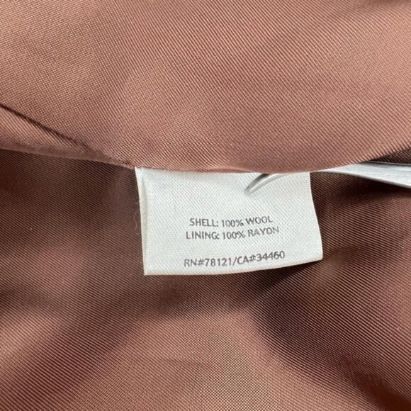 EILEEN FISHER Italian Fabric 100% WOOL Mock Neck FullZip Coat Jacket Pockets XL - Picture 13 of 14